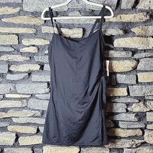 NWT Lands End Women's one piece black bathing suit LYCRA Xtra life sz 12